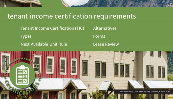 LIHTC Module 5: Tenant Income Certification Requirements Fyrebox