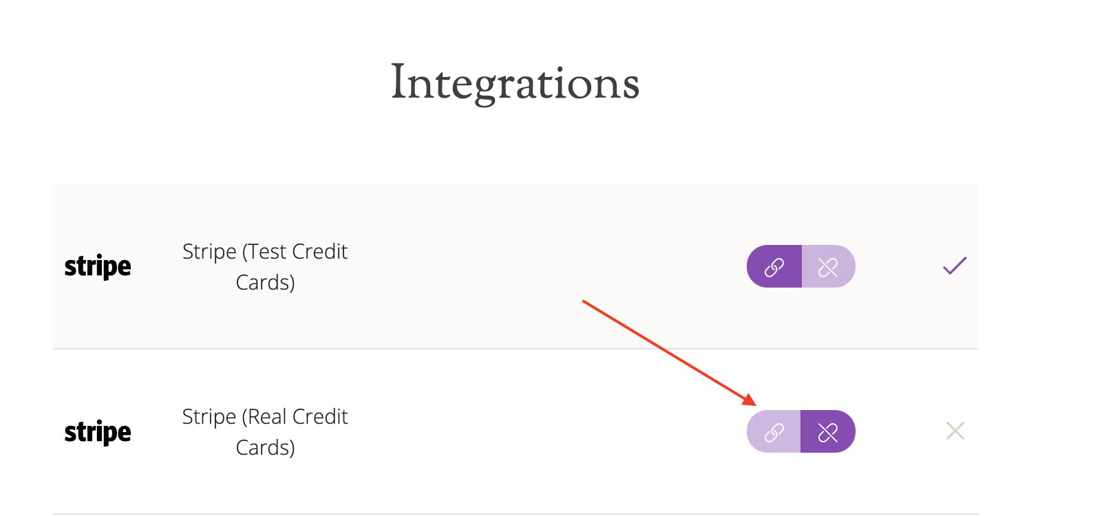 Connect your Live Stripe Account